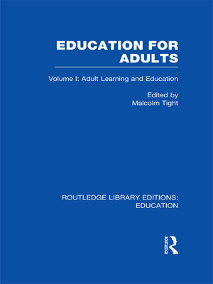 cover image of Education for Adults